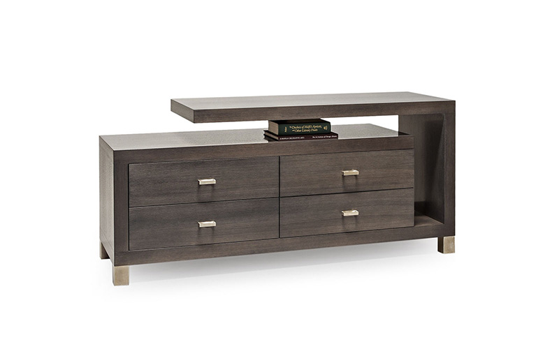 cantilever console with four drawers