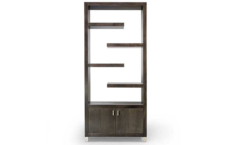 cantilever etagere with two doors